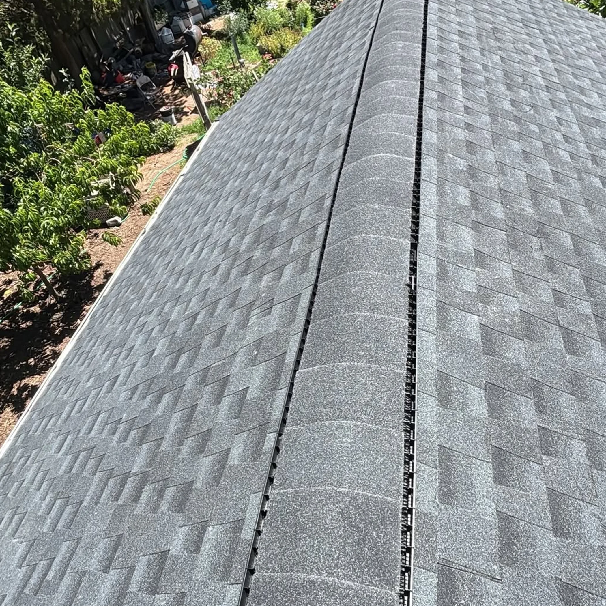 well-lit completed roof
