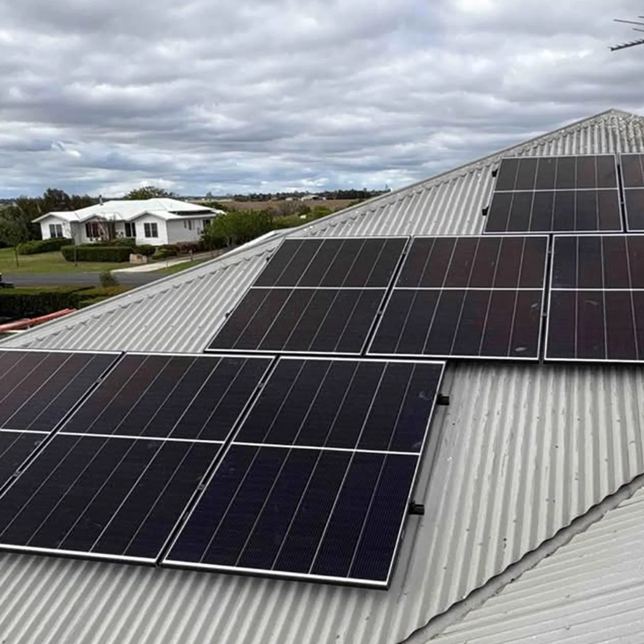 clearly depicted solar panels